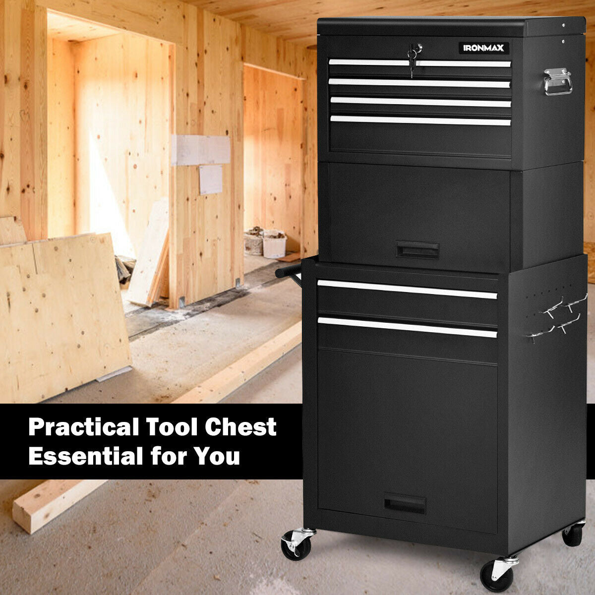 6-Drawer Tool Chest with Heightening Cabinet