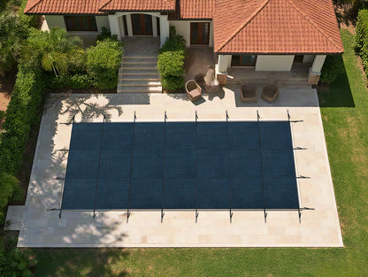 Swimming Pool Safety Cover, Fits 18x36ft Rectangular Pools