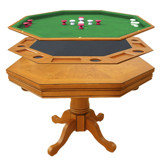 Kingston Oak 3-In-1 Poker Table