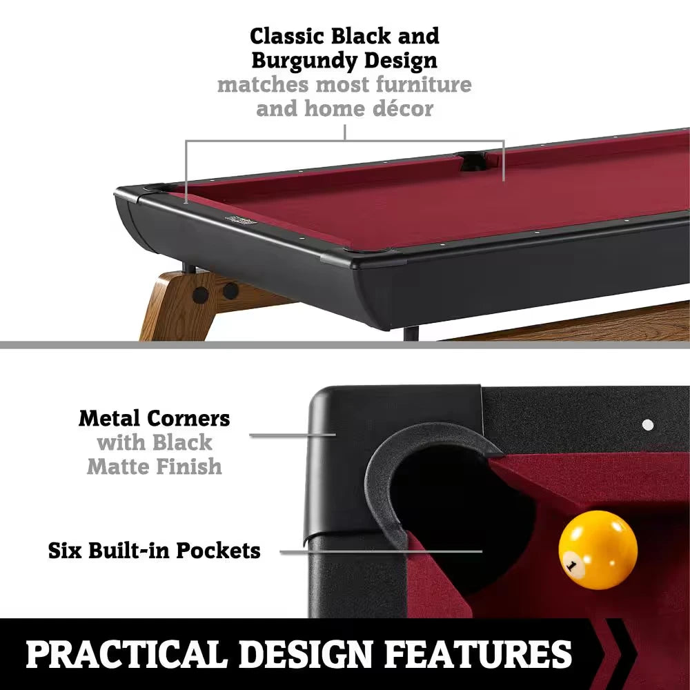 Edgewood 84 In. Pool Table with Accessories — product view 2