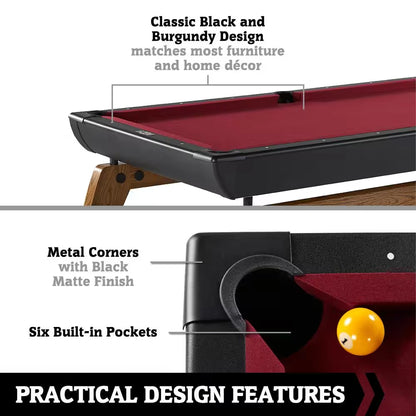 Edgewood 84 In. Pool Table with Accessories — product view 2
