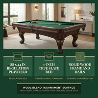 The Canton 8' Pool Table — product view 6